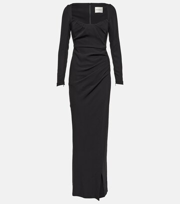 roland mouret embellished gown in black