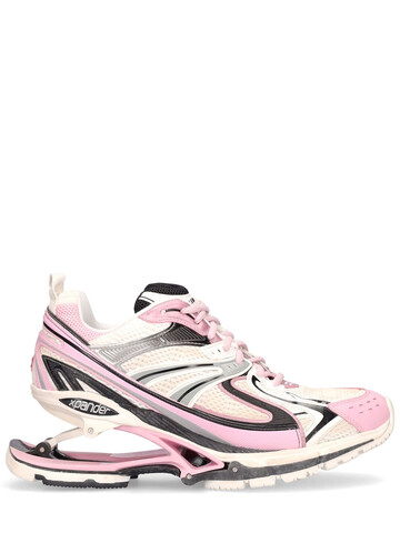 BALENCIAGA 40mm X-pander Mesh & Nylon Sneakers in pink / silver