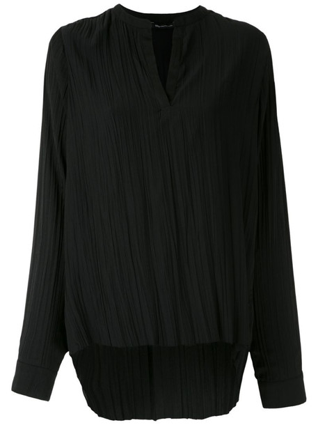 Uma - Raquel Davidowicz wrinkled effect Box shirt in black