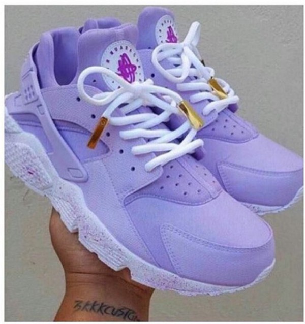 custom purple huaraches