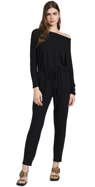 Enza Costa Slouch Jumpsuit in black