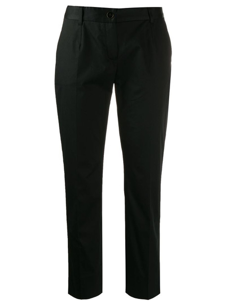 Dolce & Gabbana cropped tailored trousers in black
