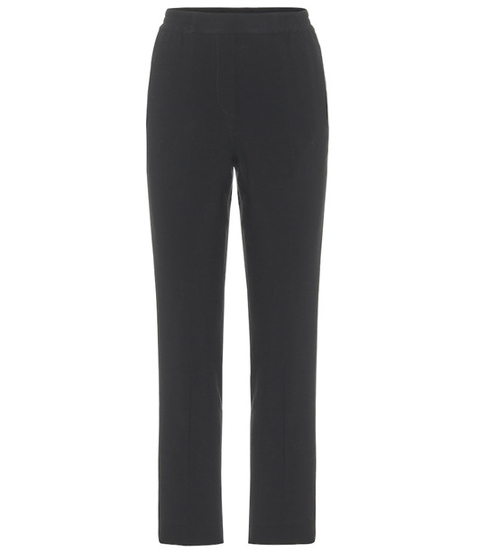 Etro High-rise slim-fit pants in black