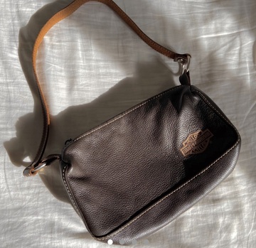 bag,harley-davidson,handbag,vintage,preloved,leather,shoulder bag