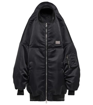 Dolce&Gabbana Technical padded bomber jacket in black