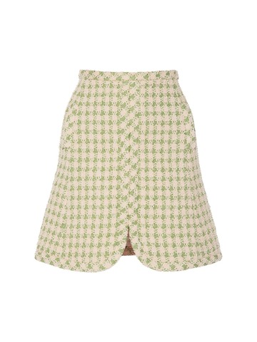 giambattista valli tweed houndstooth mini skirt