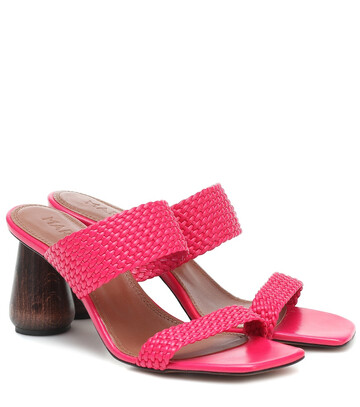 Souliers Martinez Exclusive to Mytheresa – Limon 80 leather sandals in pink