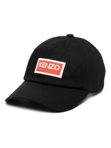 kenzo logo-embroidered baseball cap - black