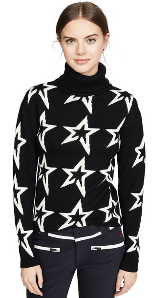 Perfect Moment Star Dust Sweater in black / white