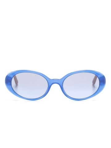 dolce & gabbana eyewear round-frame tinted sunglasses - blue