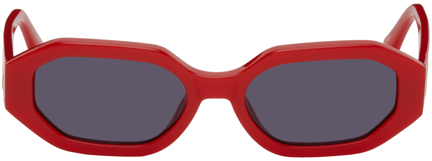 The Attico Red Linda Farrow Edition Irene Sunglasses
