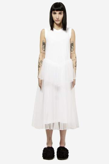 Comme des Garçons Noir Kei Ninomiya Dress in white