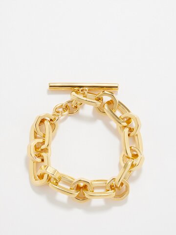 joolz by martha calvo - bond 14kt gold-plated bracelet - womens - yellow gold