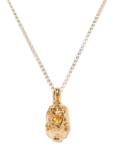Alighieri - The Fragmented Amulet 24kt Gold-plated Necklace - Womens - Gold