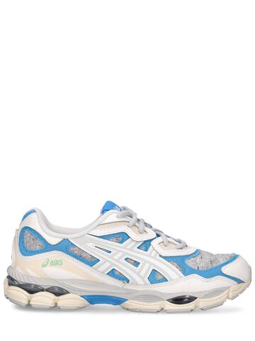 asics gel-nyc sneakers in blue / white
