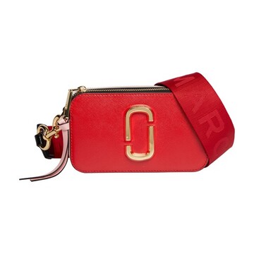 marc jacobs the snapshot crossbody bag in red / multi