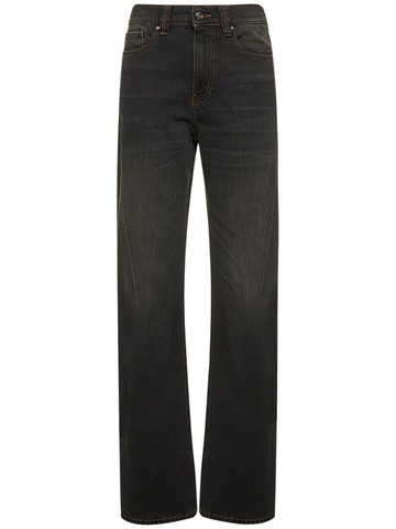 Y PROJECT Paris Best Fitted Straight Denim Jeans in black