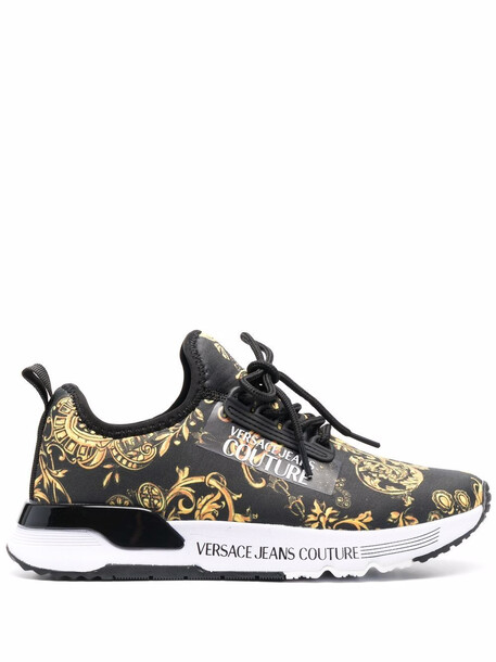 Versace Jeans Couture Dynamic Barocco-print sneakers - Black