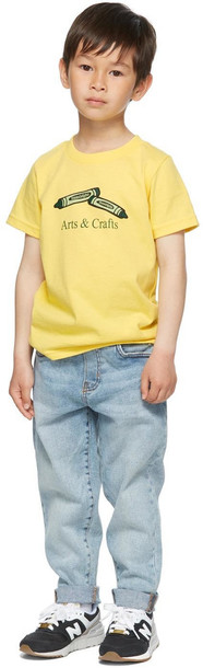Museum of Peace & Quiet SSENSE Exclusive Kids Yellow 'Arts & Crafts' Little Kids T-Shirt