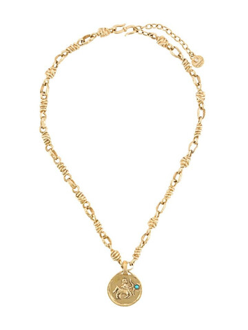 Goossens sagittarius medal necklace in gold