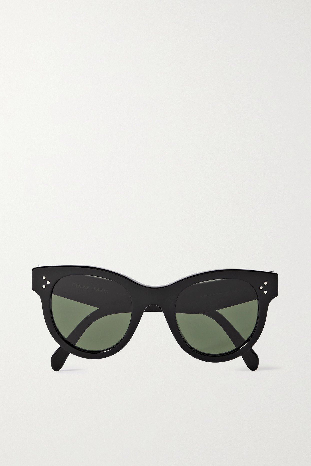 CELINE Eyewear - Round-frame Acetate Sunglasses - Black