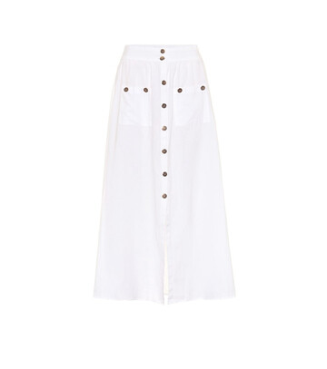 Melissa Odabash Alisa cotton maxi skirt in white
