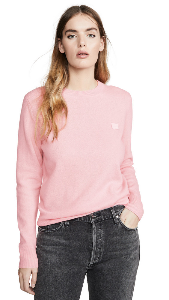 Acne Studios Kalon Face Sweater in pink