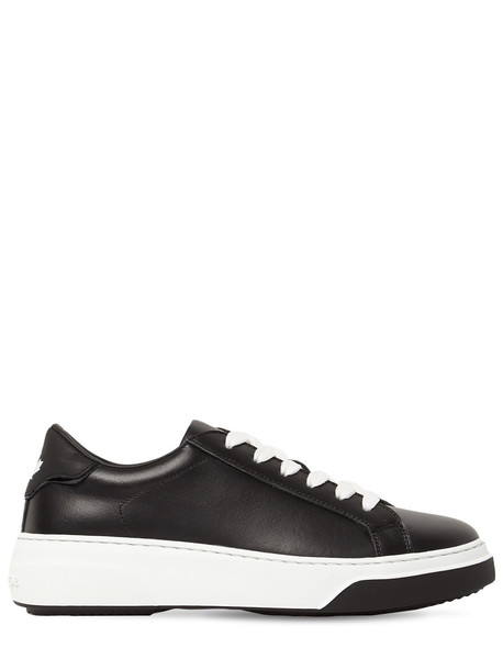 DSQUARED2 40mm Bumper Leather Sneakers in black