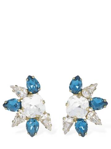 YUN YUN SUN Lvr Exclusive Kairi Crystal Earrings in blue / clear