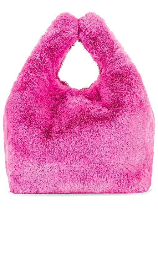 Jakke Bertha Faux Fur Bag in Pink