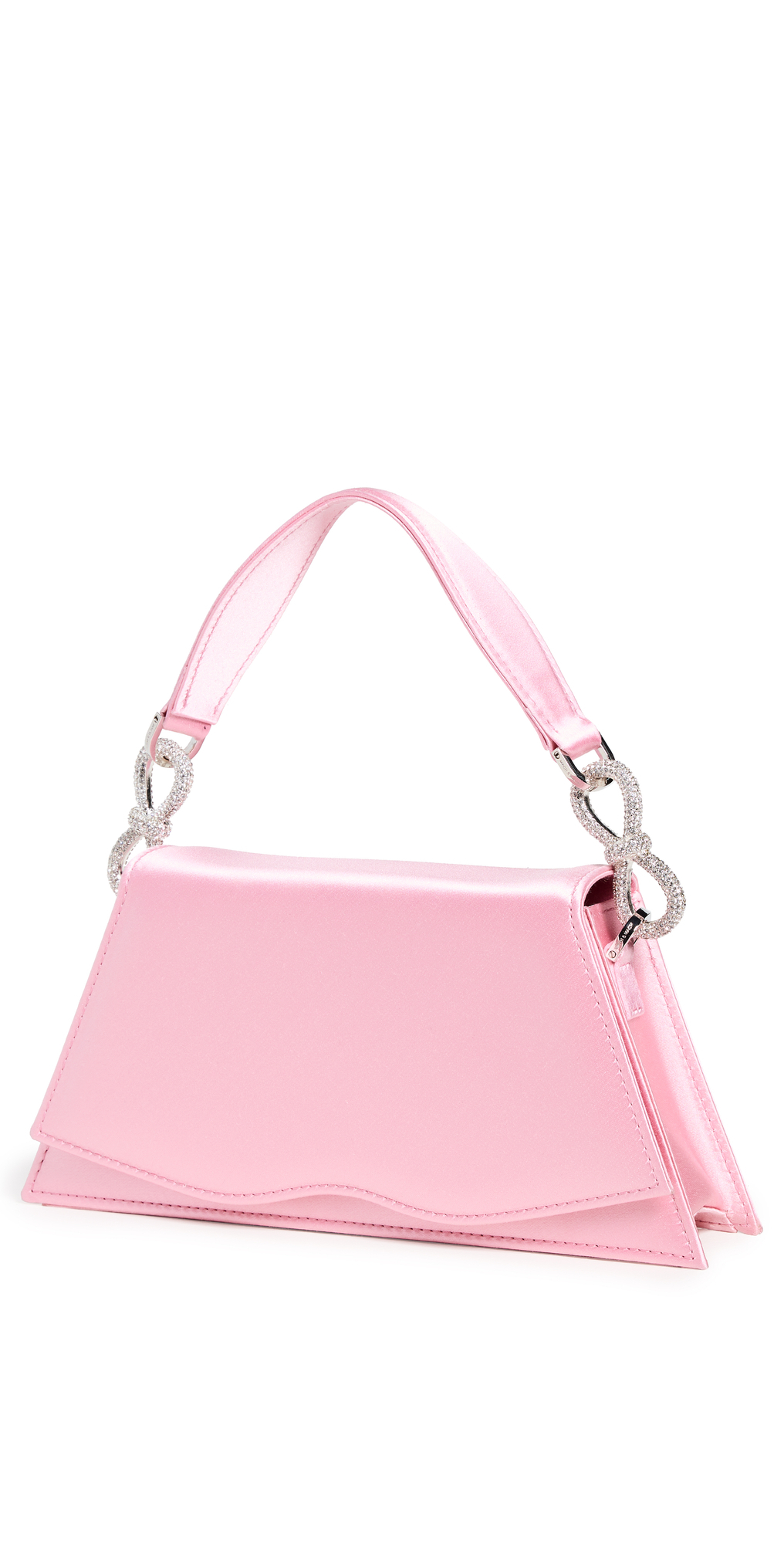 MACH & MACH Samantha Classic Pink Satin Handbag