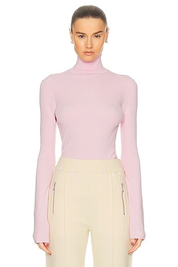 burberry turtleneck sweater in pink