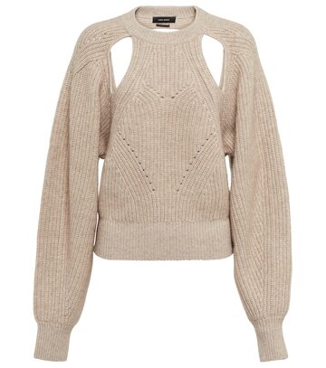 isabel marant palma wool and cashmere sweater in beige
