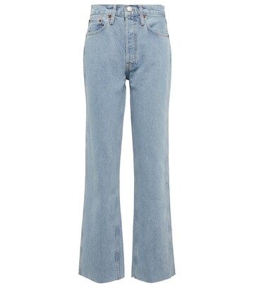 Re/Done 90s high-rise straight jeans in blue
