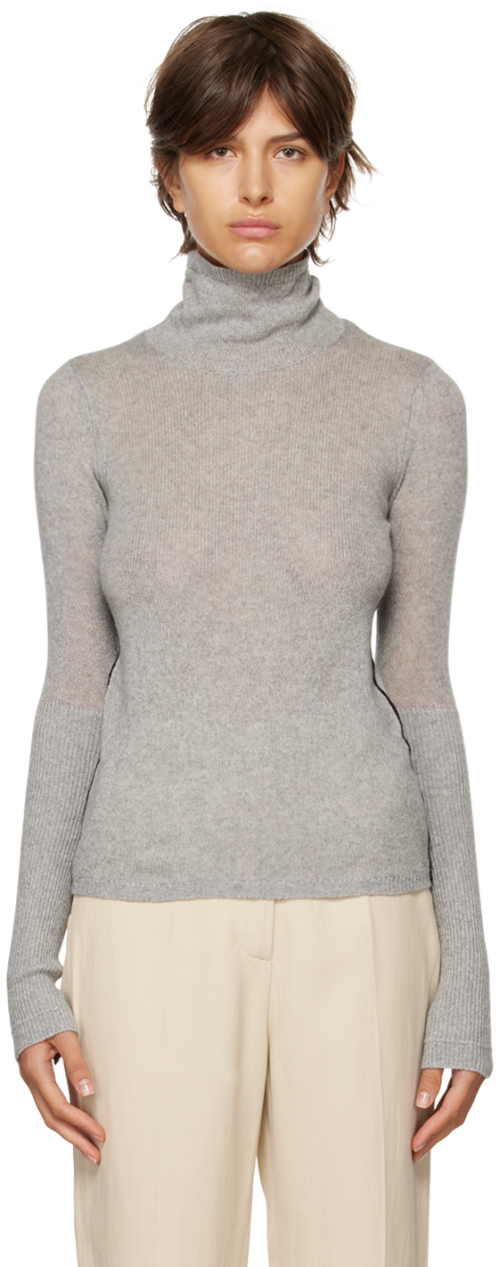 Maria McManus Gray Feather Weight Sweater in grey
