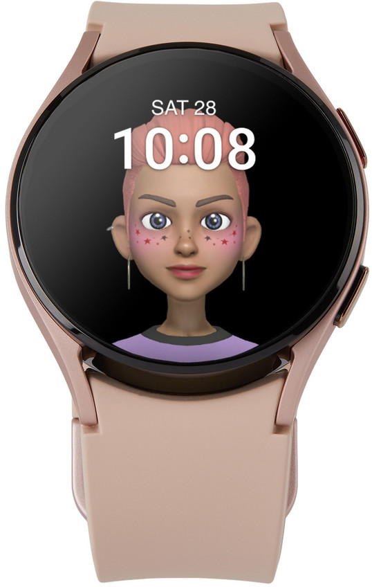 Samsung Pink Galaxy Watch4 Smart Watch, 44 mm in gold
