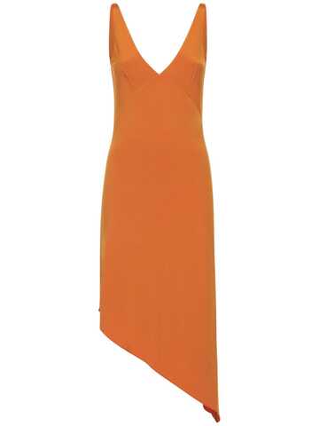 REMAIN Gosha Crepe Midi Dress in orange