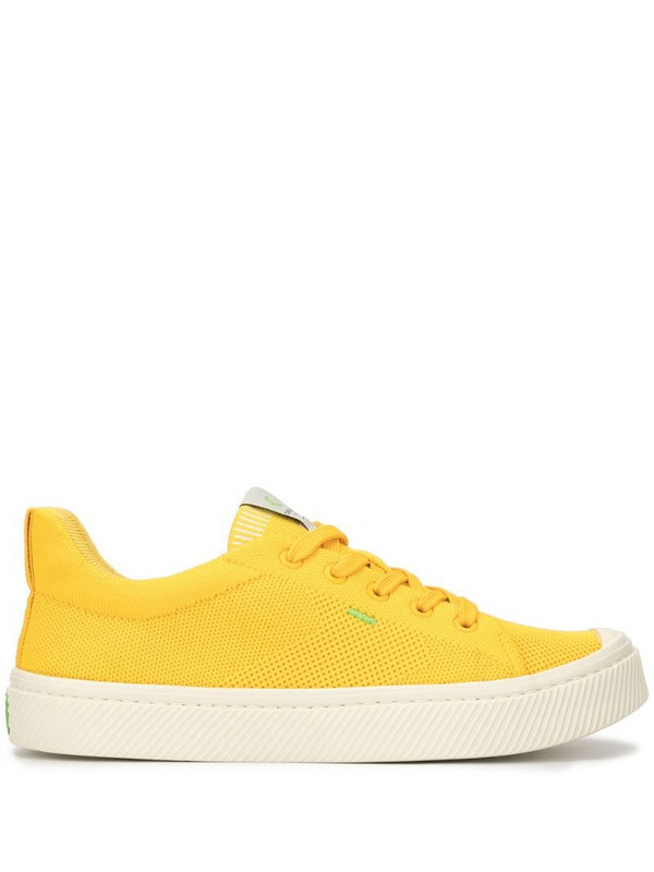 Cariuma IBI Low Sun Yellow Knit Sneaker