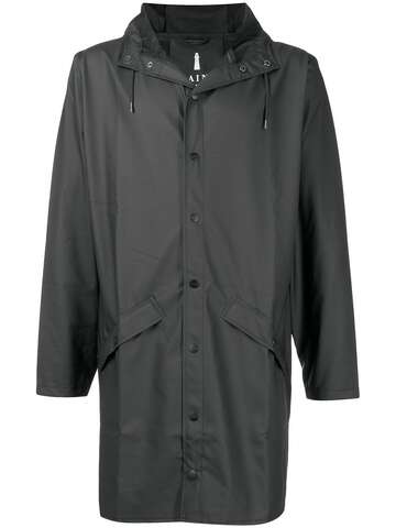 rains hooded parka jacket - black