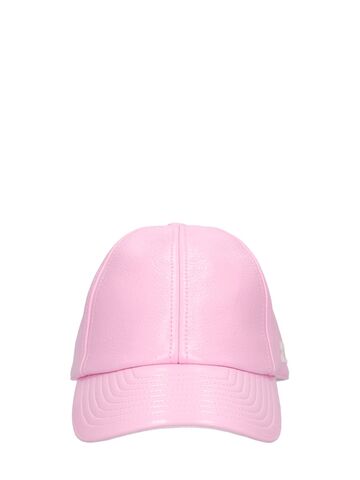 courreges signature vinyl cap in pink