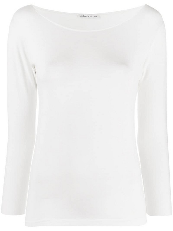 Stefano Mortari long-sleeved t-shirt in white