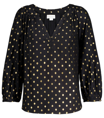 Velvet Maisee polka-dot blouse in black