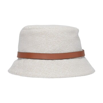 Loewe Anagram hat in ecru / white
