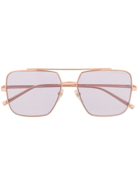 Marc Jacobs Eyewear oversized double-bridge sunglasses in gold