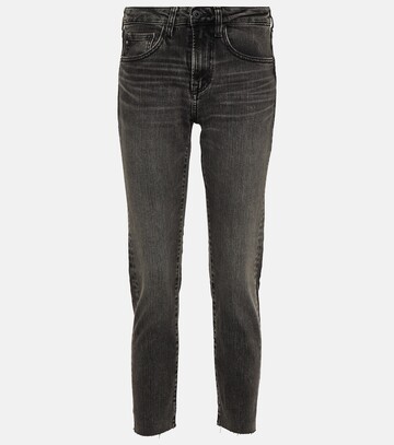 AG Jeans Girlfriend mid-rise slim jeans in blue
