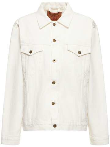 Y PROJECT Classic Wire Denim Jacket in white
