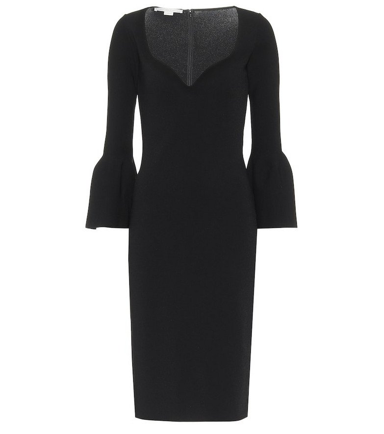 Stella McCartney Bell-sleeve knit dress in black