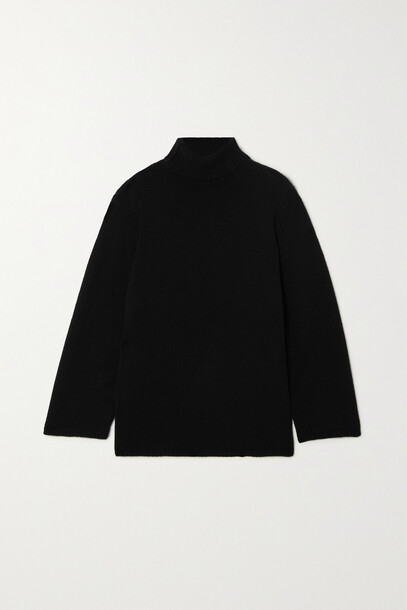 Totême - Wool And Cashmere-blend Turtleneck Sweater - Black