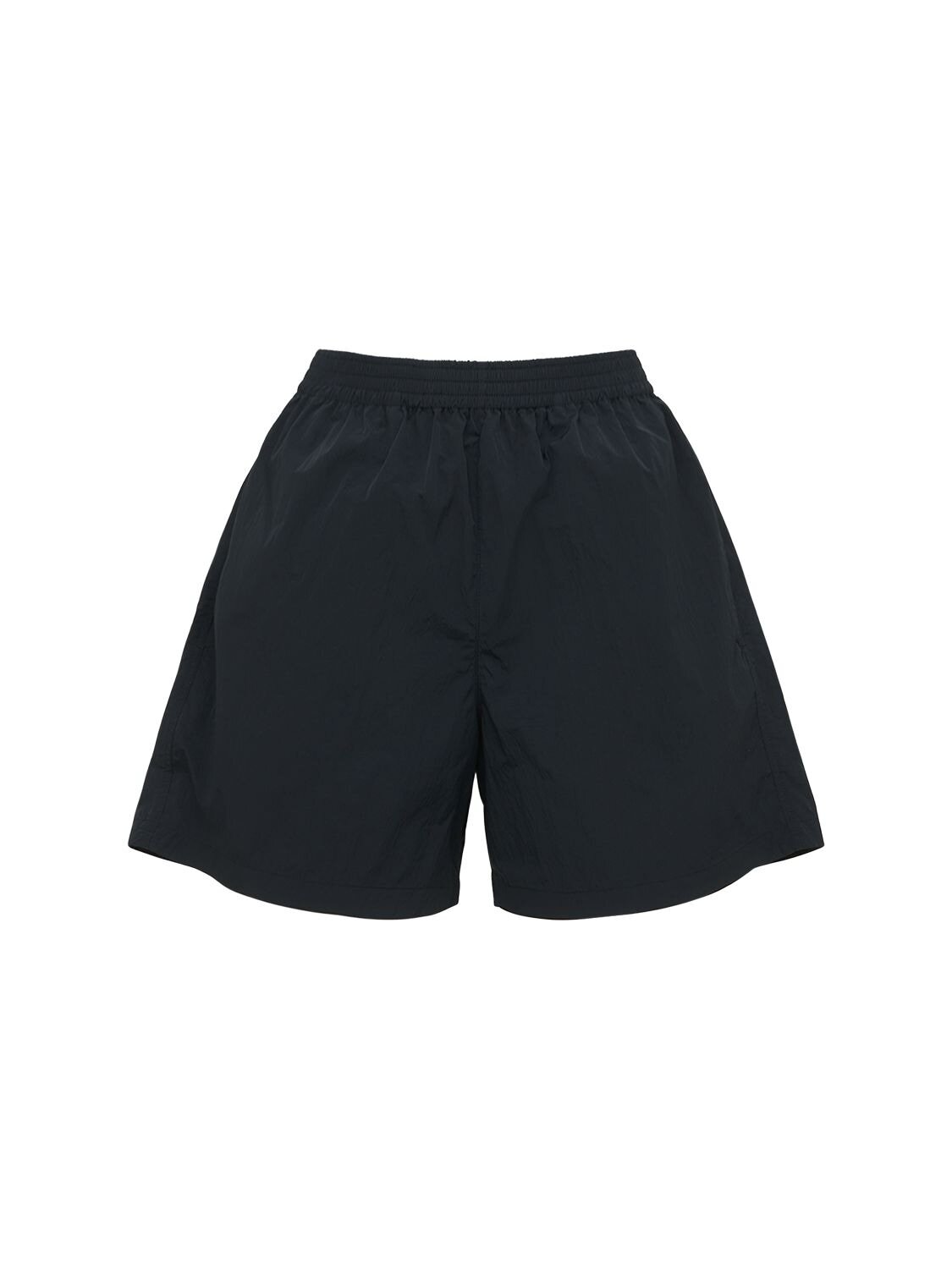 LIDO Windbreaker Nylon Shorts in black