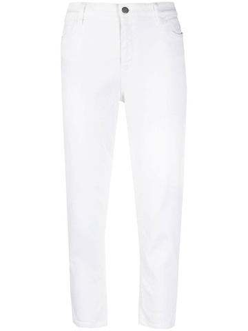 prada pre-owned 2000s cropped jeans - white